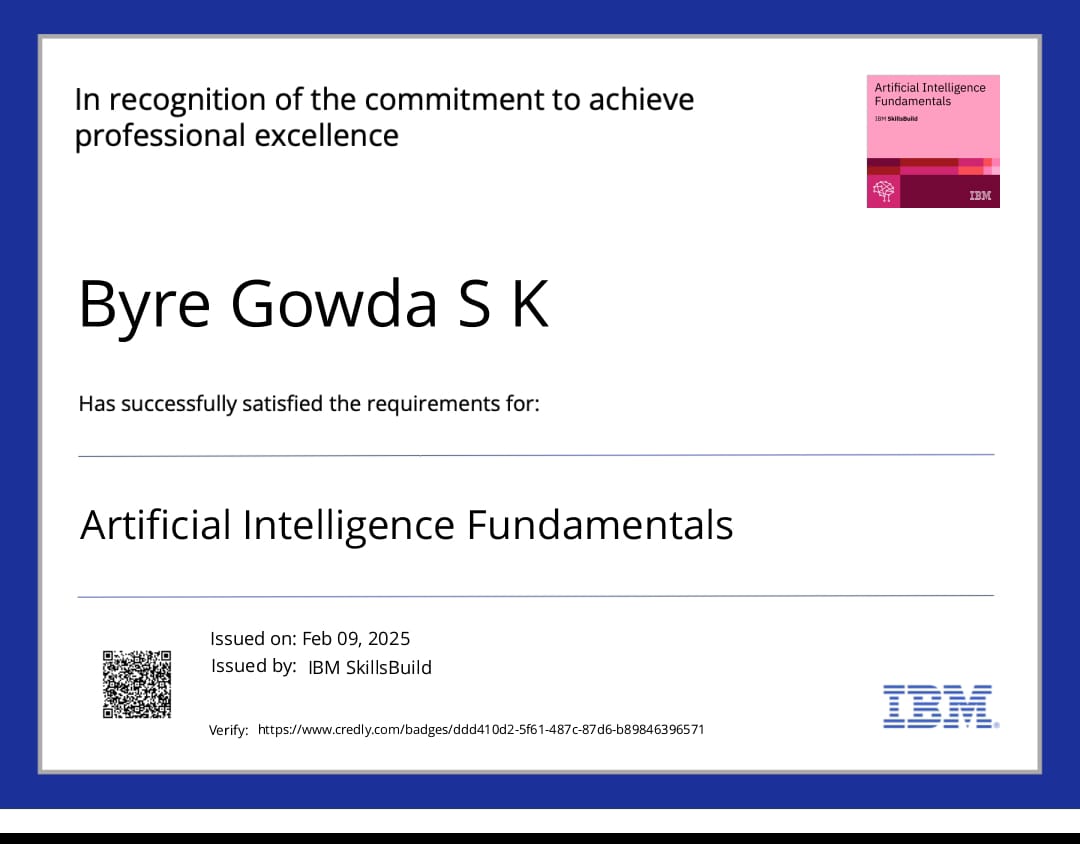Artificial Intelligence Fundamentals